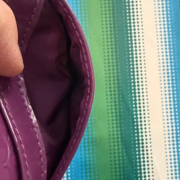 Purple Embossed Card Holder - Picture 6 of 6